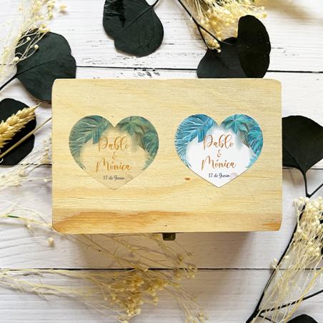 Adhesivo detalles Corazon Tropical