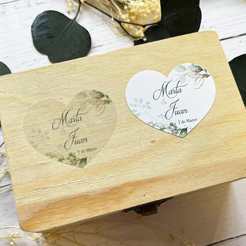 Adhesivo detalles Corazon Elegante Oro