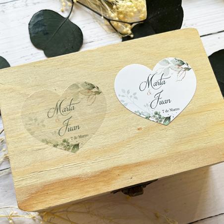Adhesivo detalles Corazon Elegante Oro