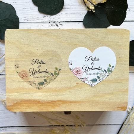 Adhesivo detalles Corazon Elegante Rosa