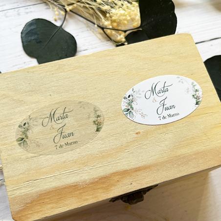 Adhesivo detalles Ovalada Elegante Oro