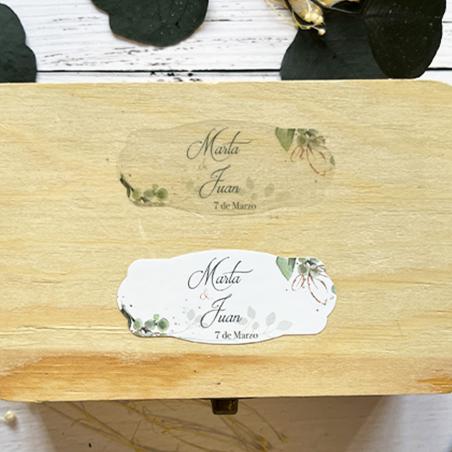 Adhesivo Alargado detalles Elegante Oro