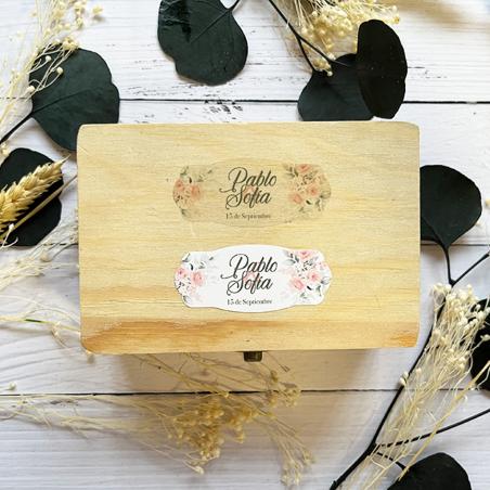 Adhesivo Alargado detalles Romantica Rosas