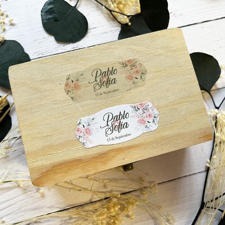 Adhesivo Alargado detalles Romantica Rosas