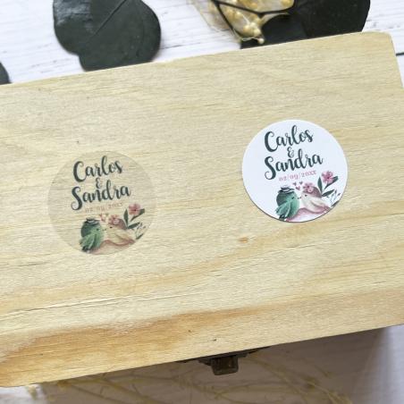 Adhesivo detalles Redonda Pájaros