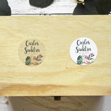 Adhesivo detalles Redonda Pájaros