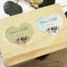 Adhesivo detalles Corazon Conchas