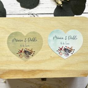 Adhesivo detalles Corazon Conchas