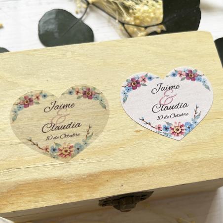 Adhesivo detalles Corazon Jazmín Azul
