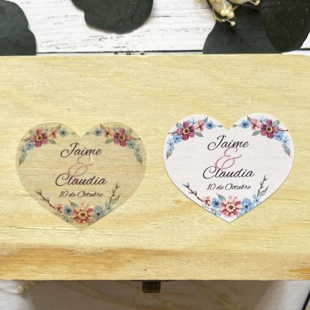 Adhesivo detalles Corazon Jazmín Azul