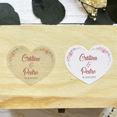 Adhesivo detalles Corazon Floral Disney
