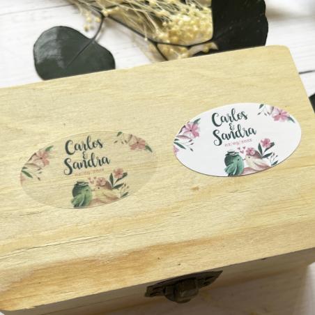 Adhesivo detalles Ovalada Pájaros