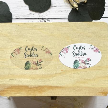 Adhesivo detalles Ovalada Pájaros
