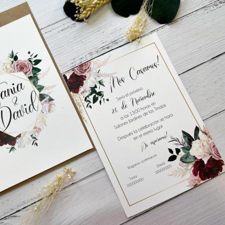 Invitación Elegante Floral