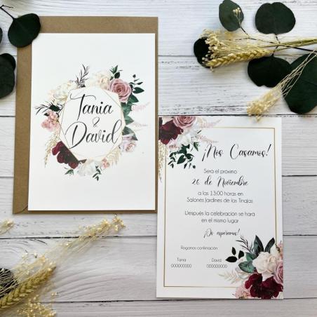 Invitación Elegante Floral