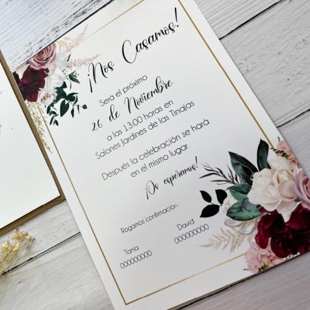 Invitación Elegante Floral