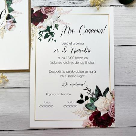 Invitación Elegante Floral