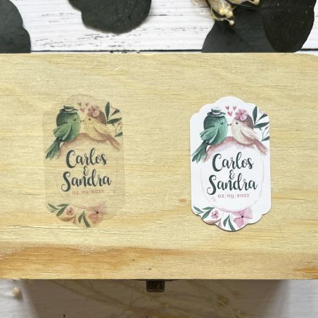 Adhesivo detalle Botella Pájaros