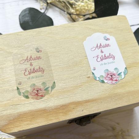 Adhesivo detalle Botella Mariposas Románticas