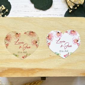 Adhesivo detalles Corazon Amapolas 2