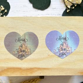 Adhesivo detalles Corazon Castillo Disney 2