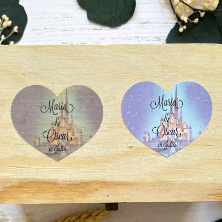 Adhesivo detalles Corazon Castillo Disney