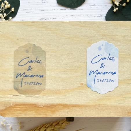 Adhesivo detalle Botella Amapola Azul