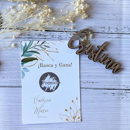 Rasca y Nombre floral