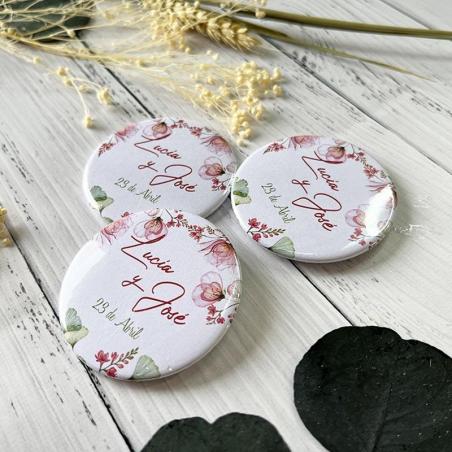 Chapas para regalo Amapolas