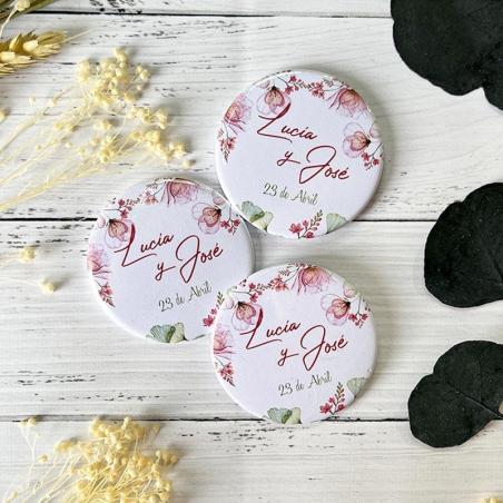 Chapas para regalo Amapolas