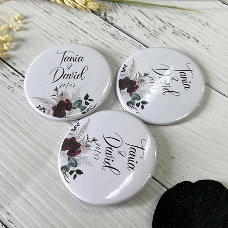 Chapa Floral Personalizada