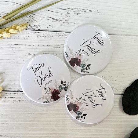 Chapa Floral Personalizada