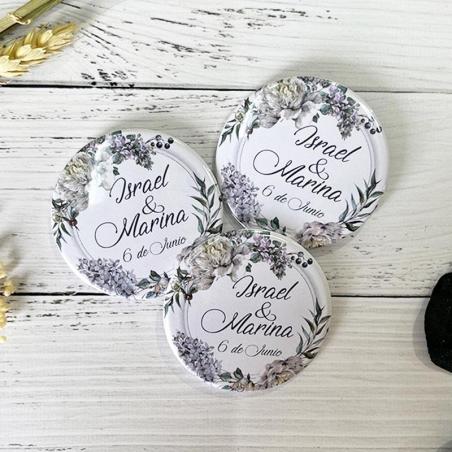Chapa Personalizada Hortensias