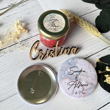Detalle para Invitados Mapamundi