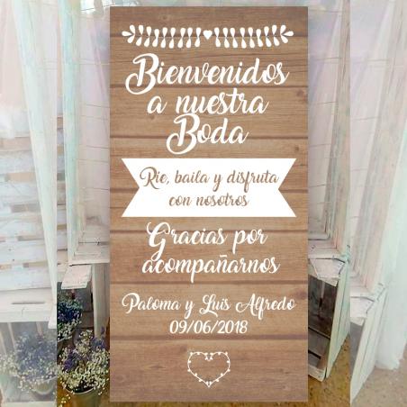 Cartel retro para bodas