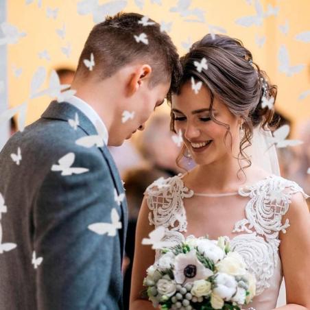 Cañon Confeti Mariposas para Bodas