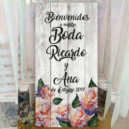 Cartel para bodas vintage