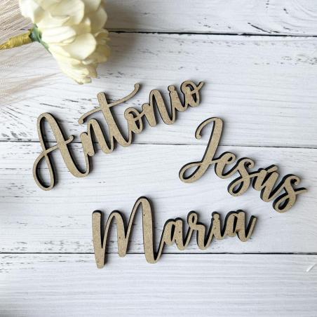 Marcasitios de madera para bodas