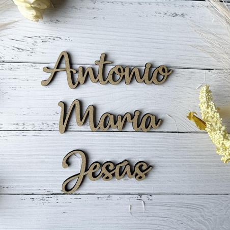 Nombres de madera para bodas