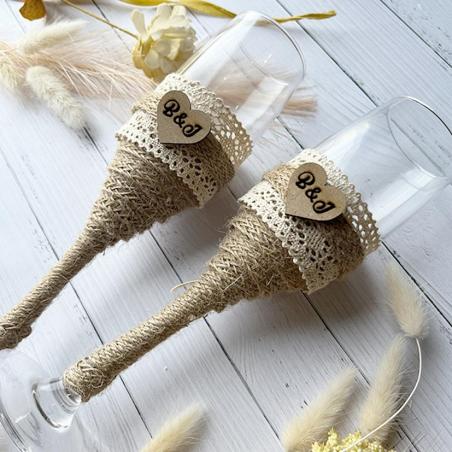 Copas de boda personalizadas