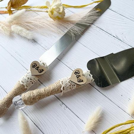 Set de pala y cuchillo personalizada
