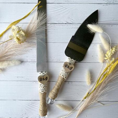 Set de pala y cuchillo personalizada