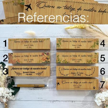 Caja con Bolígrafo para Testigos