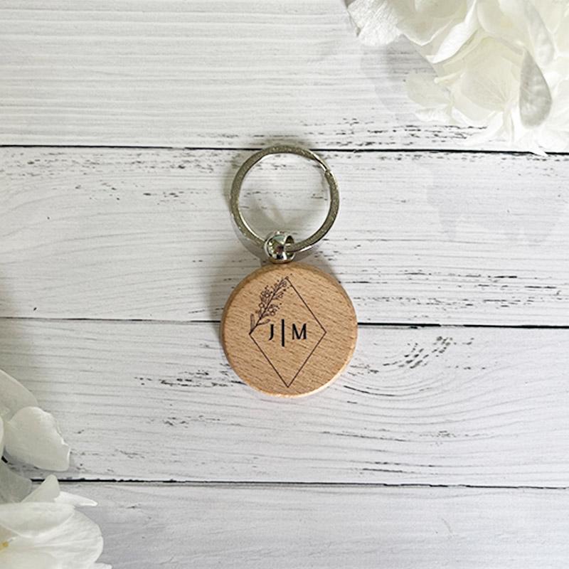 Detalle Llavero Inicial Pareja Rombo