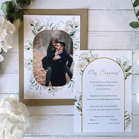 Invitación de Boda con Foto Elegante