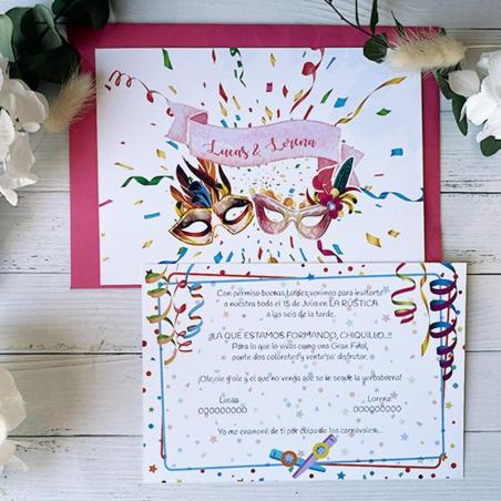 Invitación de Boda Carnaval