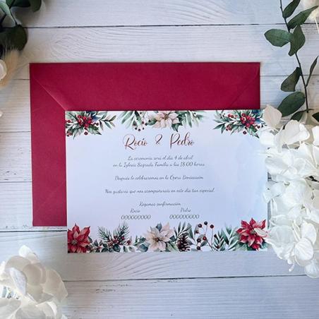Invitación de Boda Navidad