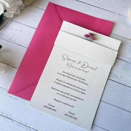 Invitación de Boda con flores