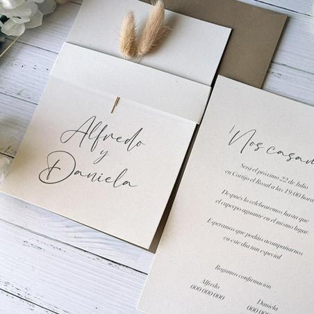 Invitación de Boda Natural
