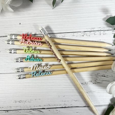 Lápices personalizados con nombres de colores
